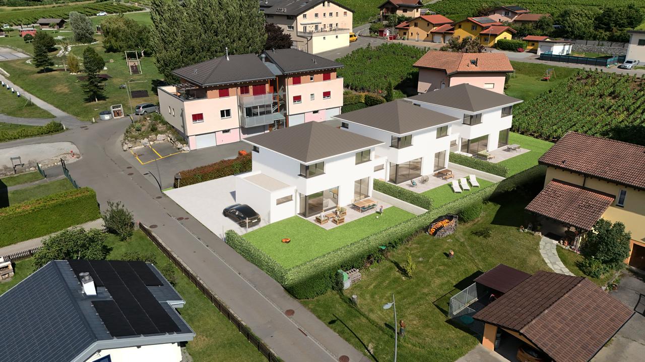 Superbes villas mitoyennes de style contemporain